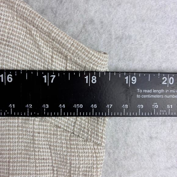 Vintage CM Shapes Crop Tank Women's Large Rayon Acetate Flax Blend Breathable - Picture 5 of 7